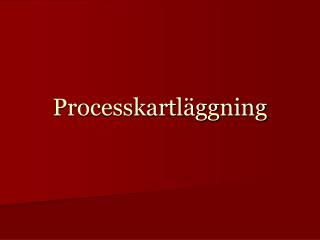 Processkartläggning