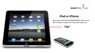 Now you can download MedEdPORTAL files to your iPad or iPhone using one of many free apps like…