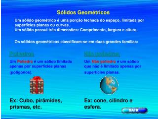 Sólidos Geométricos