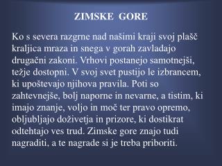 ZIMSKE GORE