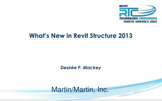 What’s New in Revit Structure 2013