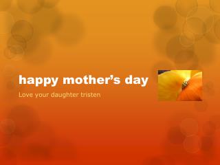 happy mother’s day