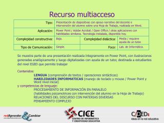 Recurso multiacceso