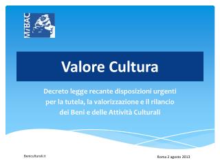 Valore Cultura