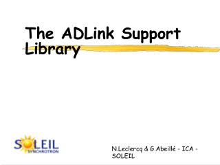 The ADLink Support Library