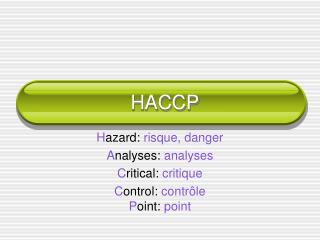 HACCP