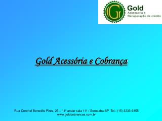 Gold Acessória e Cobrança