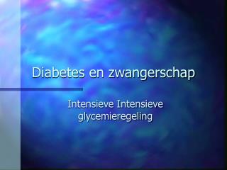 Diabetes en zwangerschap