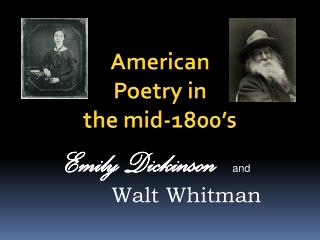 American Poetry in the mid-1800’s