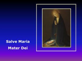 Salve Maria Mater Dei
