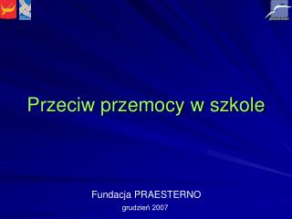 Przeciw przemocy w szkole