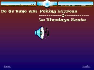 De Tv tune van Peking Express ------------0-------------