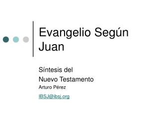 Evangelio Según Juan