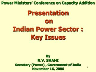 Power Ministers’ Conference on Capacity Addition