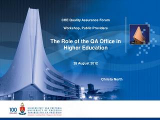 CHE Quality Assurance Forum Workshop, Public Providers