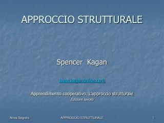 APPROCCIO STRUTTURALE