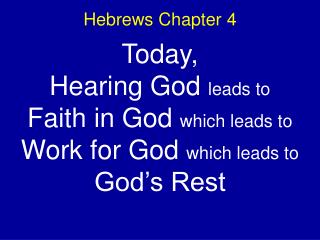 Hebrews Chapter 4