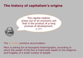 The history of capitalism ’ s origins