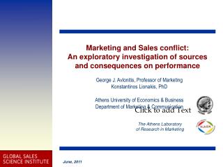 George J. Avlonitis, Professor of Marketing Konstantinos Lionakis , PhD