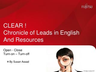 CLEAR ! Chronicle of Leads in English And Resources