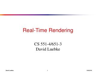 Real-Time Rendering