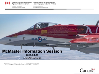 McMaster Information Session 2019-03-26 Hamilton, Canada