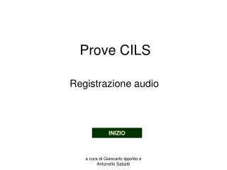 Prove CILS