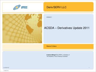 ACSDA – Derivatives Update 2011