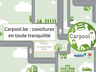 Carpool.be : covoiturez en toute tranquilité