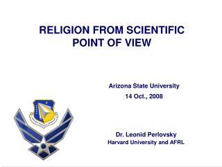 RELIGION FROM SCIENTIFIC POINT OF VIEW