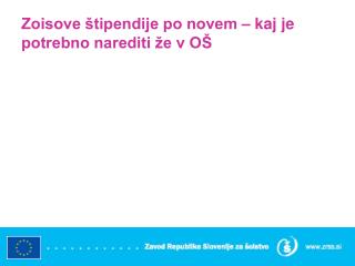 Zoisove štipendije po novem – kaj je potrebno narediti že v OŠ