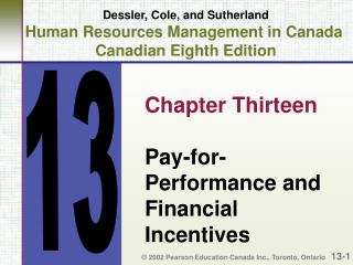 Dessler, Cole, and Sutherland Human Resources Management in Canada Canadian Eighth Edition