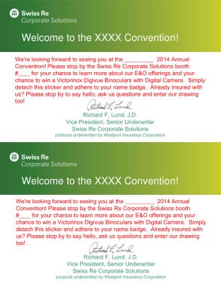 Welcome to the XXXX Convention !