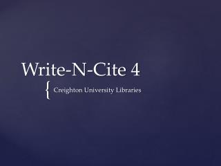 Write-N-Cite 4