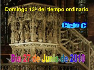 Domingo 13º del tiempo ordinario