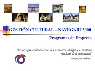 GESTIÓN CULTURAL – NAVEGART3000