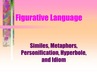 Figurative Language