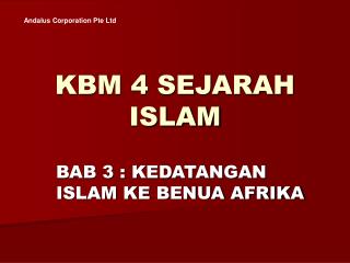 KBM 4 SEJARAH ISLAM