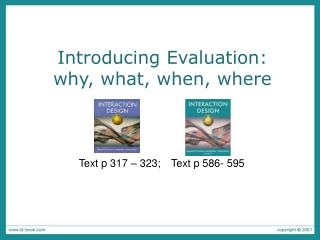 Introducing Evaluation: why, what, when, where