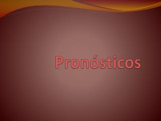 Pronósticos