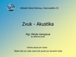 Zvuk - Akustika