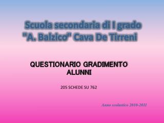 Scuola secondaria di I grado &quot;A. Balzico &quot; Cava De Tirreni