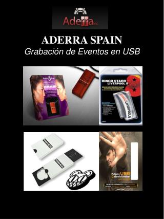 ADERRA SPAIN Grabación de Eventos en USB
