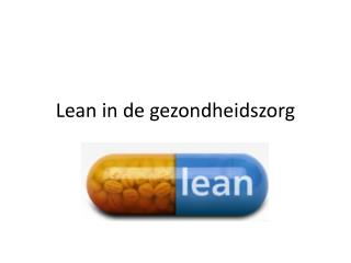 Lean in de gezondheidszorg