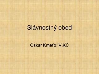 Slávnostný obed