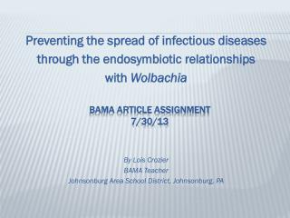 BAMA Article Assignment 7/30/13