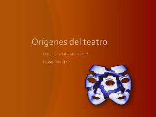 Orígenes del teatro