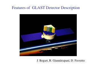 Features of GLAST Detector Description