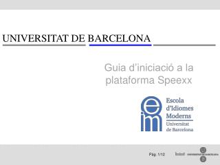 Guia d’iniciació a la plataforma Speexx