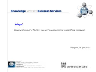 Izlagač Marino Firmani / Fi.Mar. project management consulting network Beograd, 28. jun 2010.